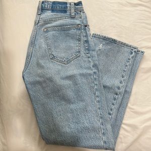 Abercrombie & Fitch Curve Love High Waisted Straight Leg